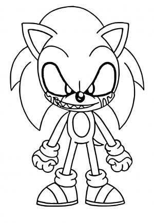 Free Printable Sonic Exe Coloring Pages Sheets And Pictures For Adults