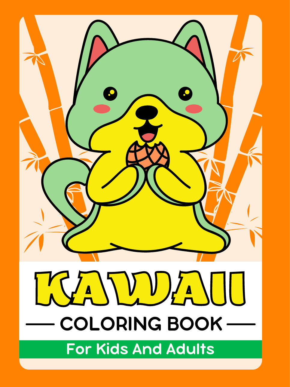 Kawaii Coloring Book For Kids And Adults