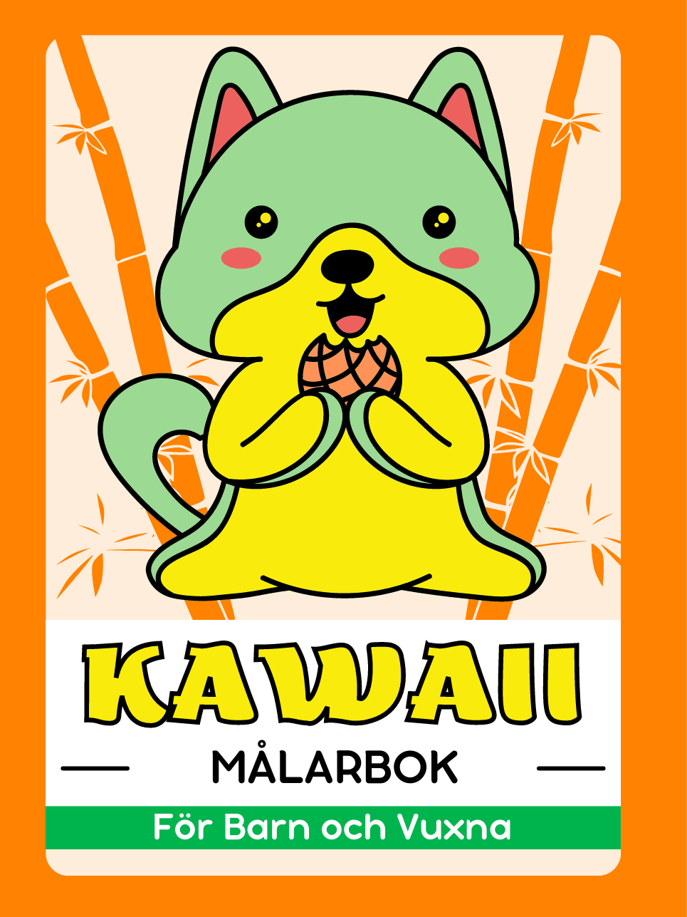 Kawaii Målarbok för Barn och Vuxna
