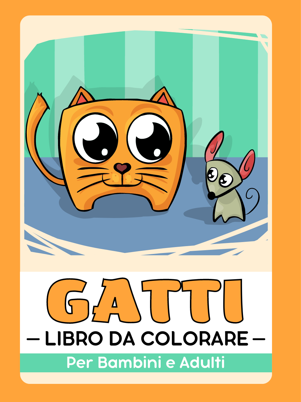 Gatti e Gattini Libro da Colorare Per Bambini e Adulti