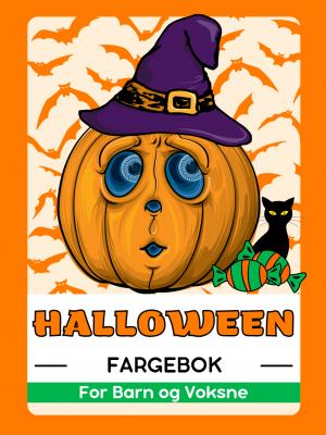 Halloween Fargebok for Barn og Voksne