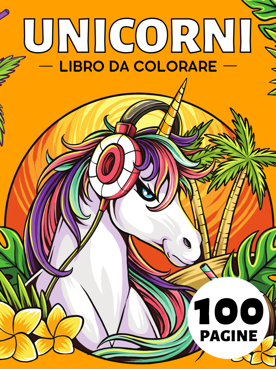 Unicorni Libro da Colorare Per Adulti