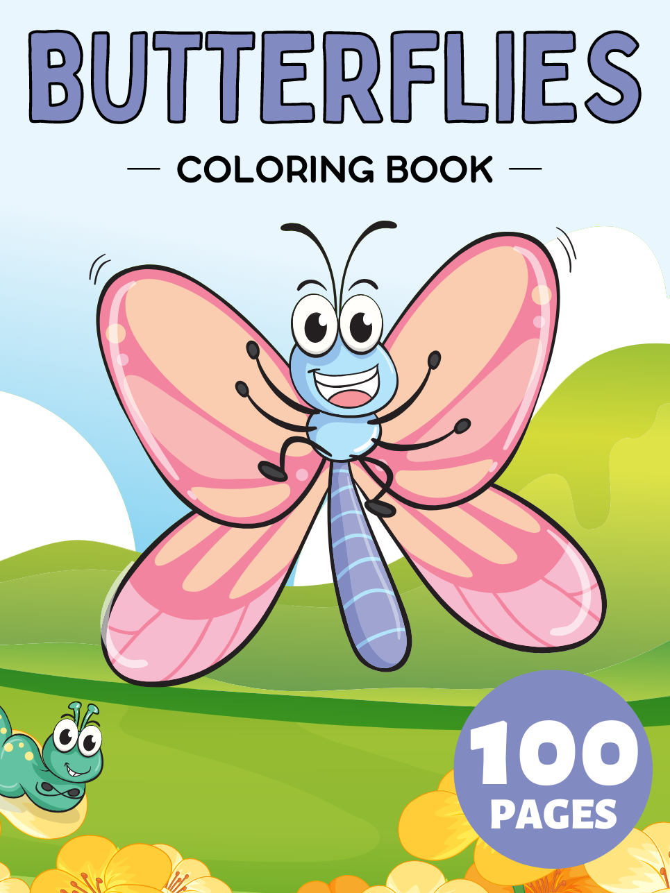 Butterflies Coloring Book For Toddlers
