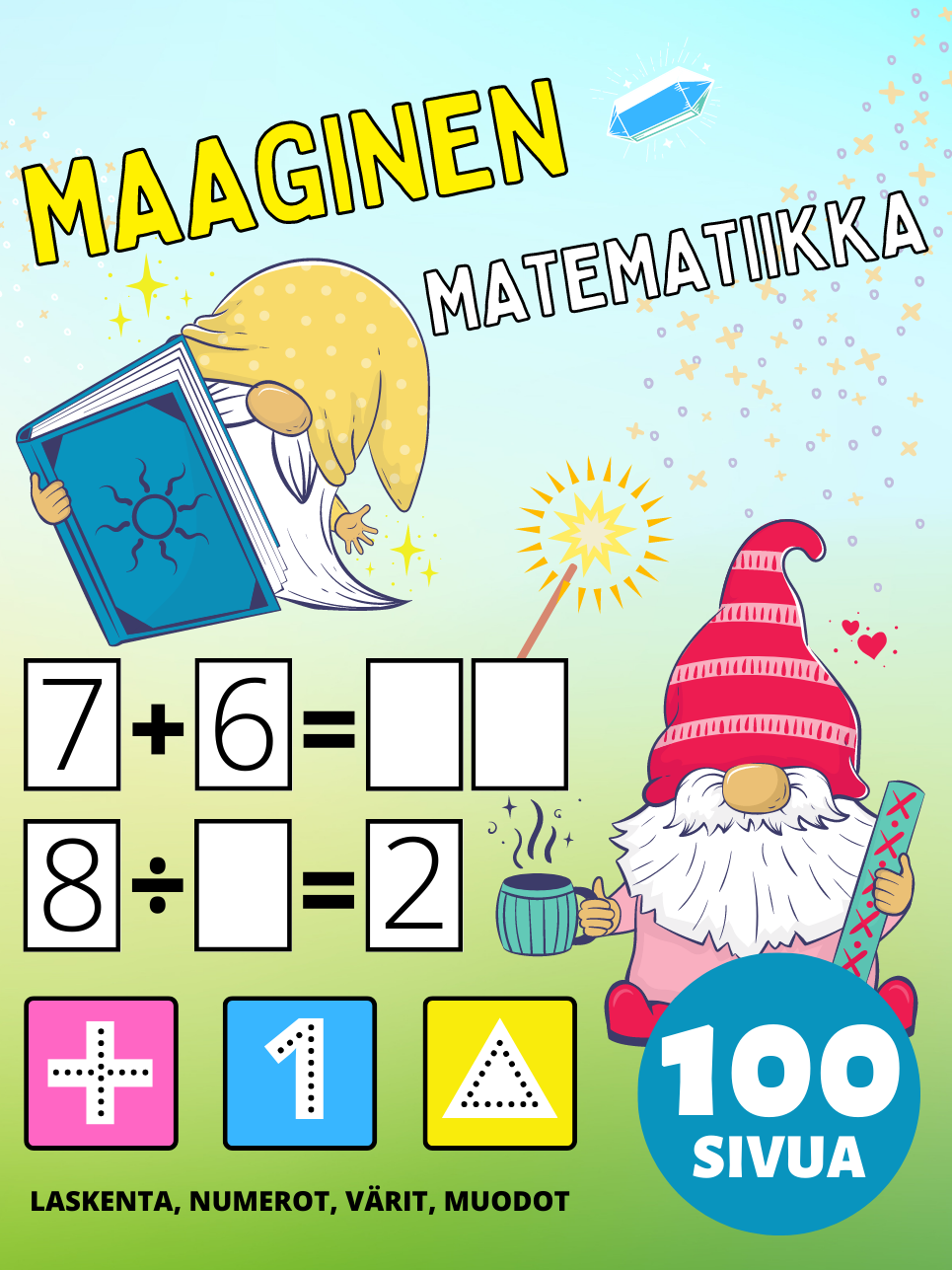 Esikoulu Maaginen Matematiikka Aktiivisuus Kirja Lapsille 2-4-8-vuotiaat