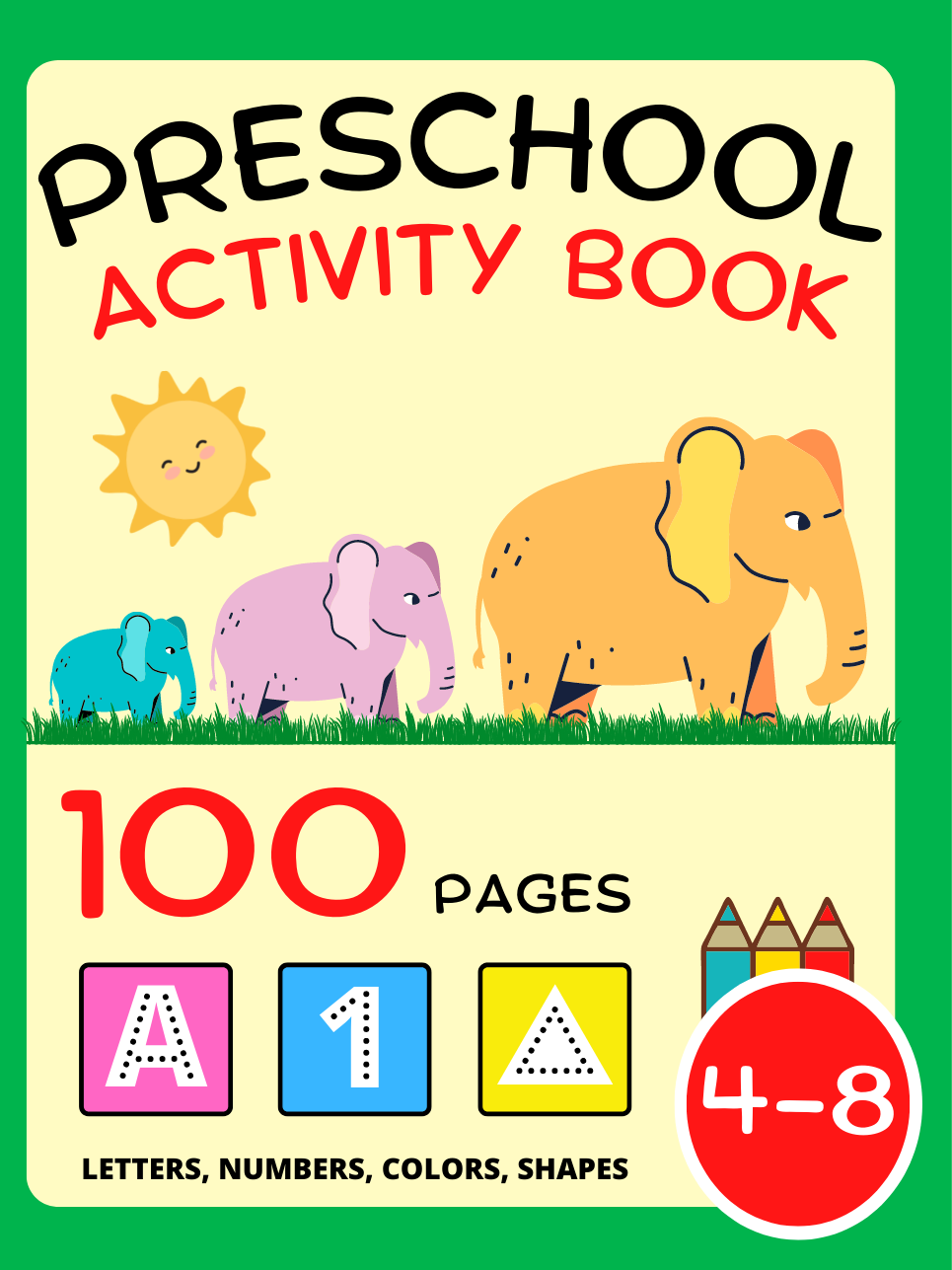 Preschool Activity Books For Kids Ages 4-8
