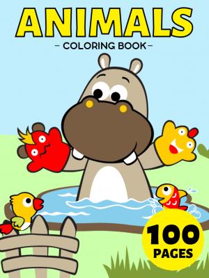 My First Animals Coloring Book For Toddlers