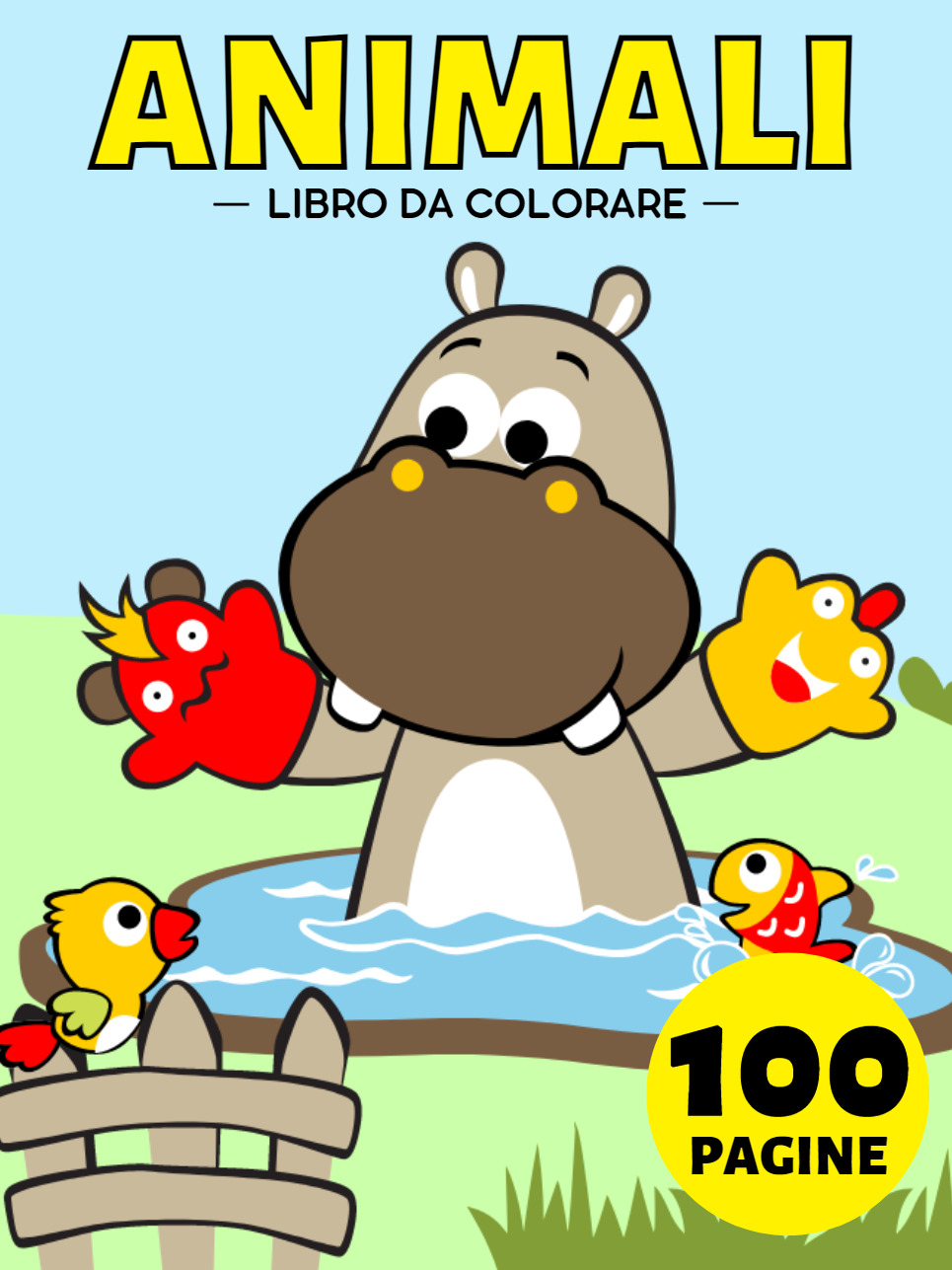 Il Mio Primo Animali Libro da Colorare per Bambini da 1 Anno