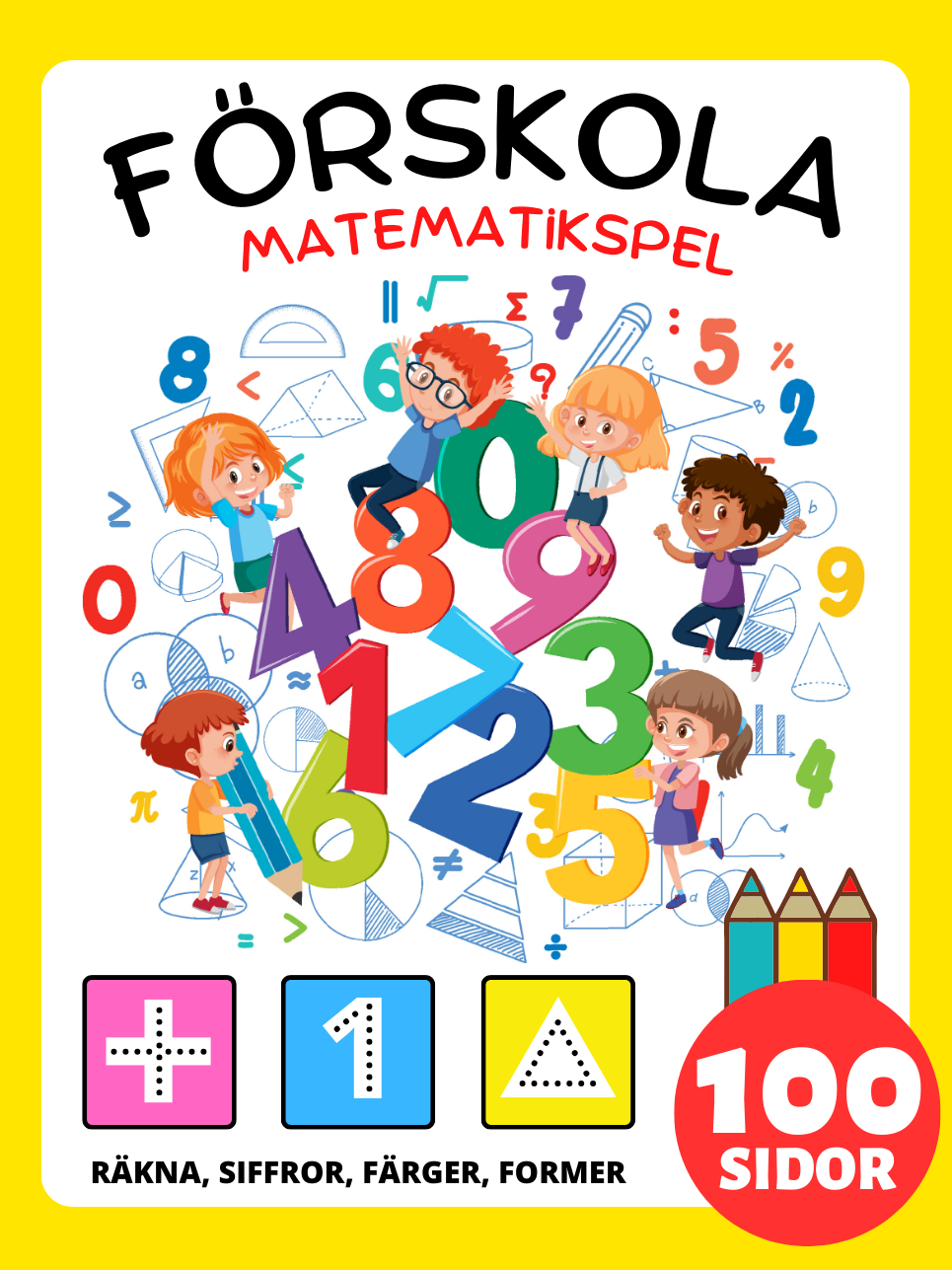 Matematik Förskola Matematikspel Aktivitetsböcker för Barn i åldrarna 4-8 år