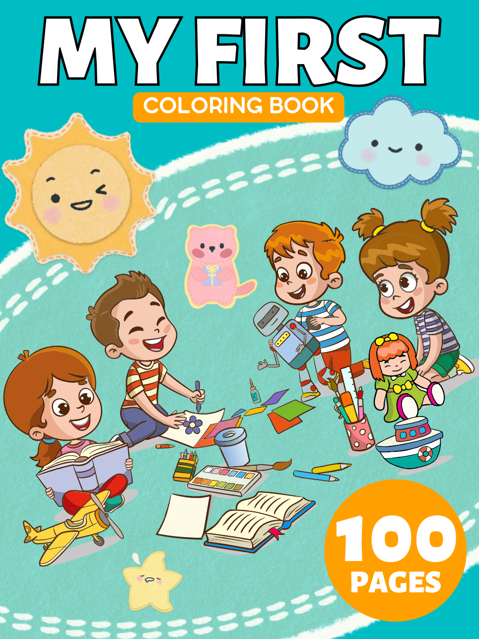 My First Coloring Book For Kids