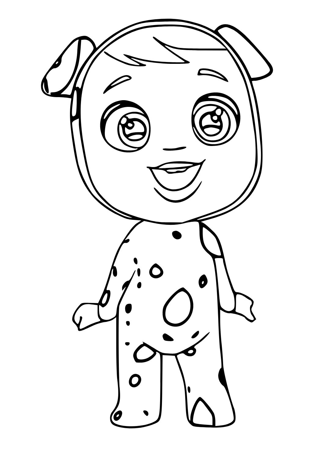 Dibujo e Imagen Bebés Llorones Perro para Colorear y Imprimir Gratis para  Adultos, Niñas y Niños 