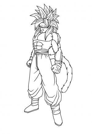 Free Printable Goku Coloring Pages, Sheets and Pictures for Adults and Kids  (Girls and Boys) 