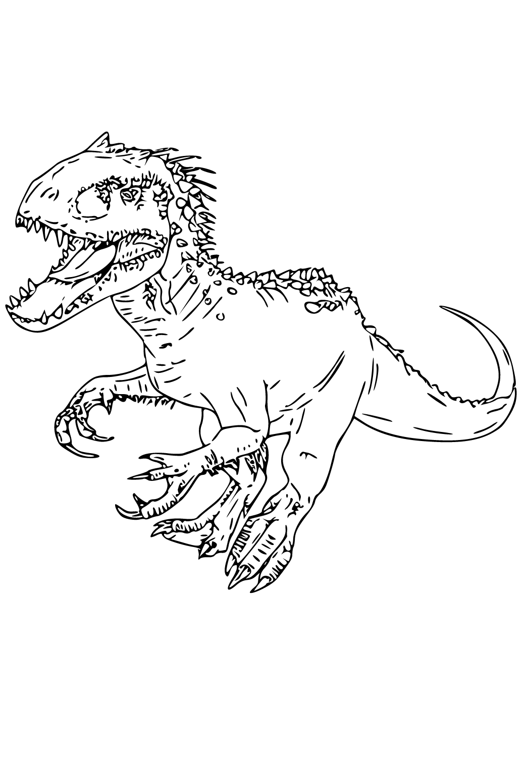 Dibujo e Imagen Jurassic World Dinosaurio para Colorear y Imprimir Gratis  para Adultos, Niñas y Niños 