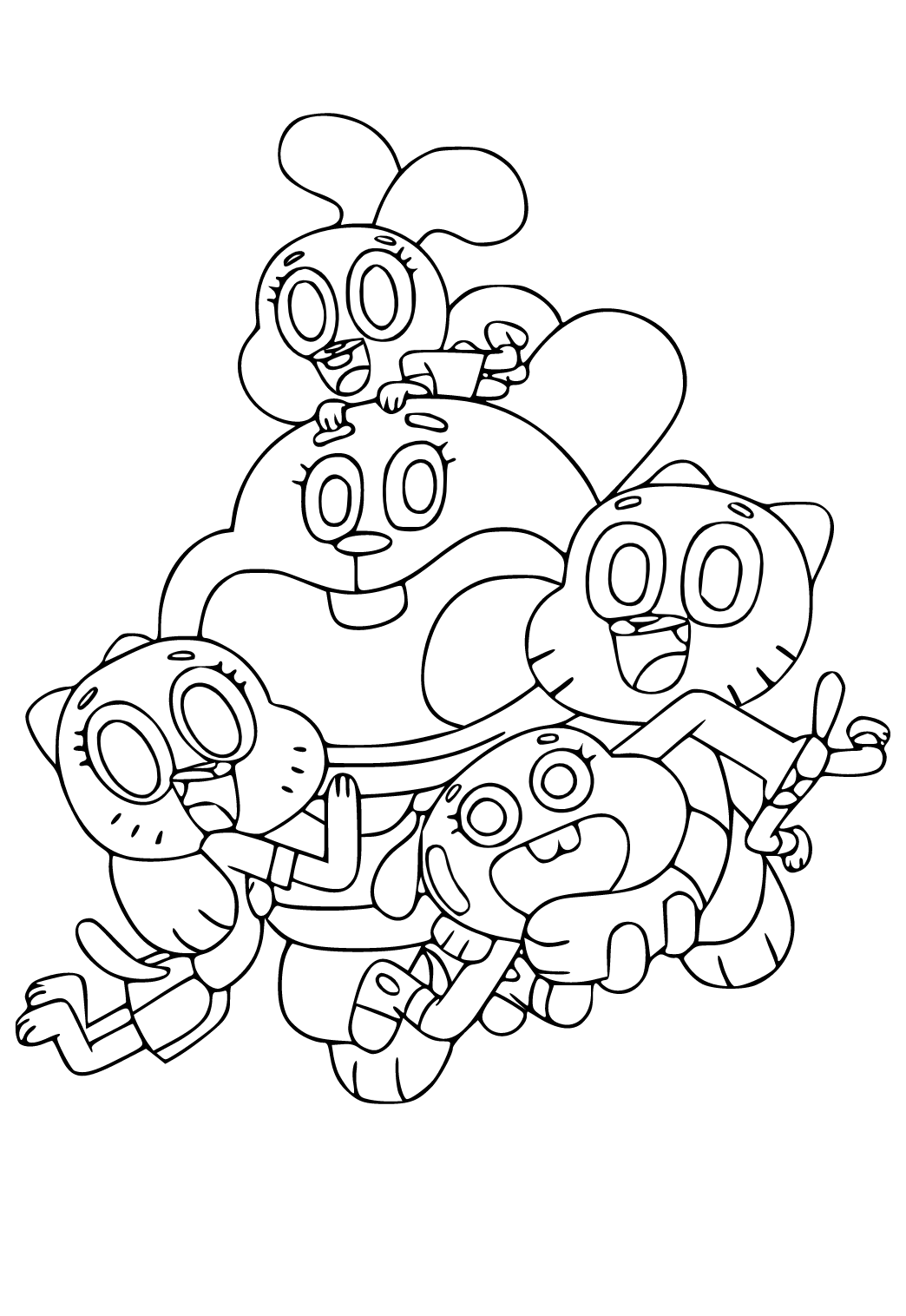 Free Printable Cartoon Characters Coloring Page, Sheet and Picture for  Adults and Kids (Girls and Boys) 