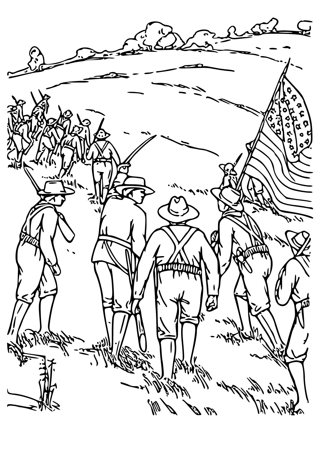 Civil War Coloring Pages Free
