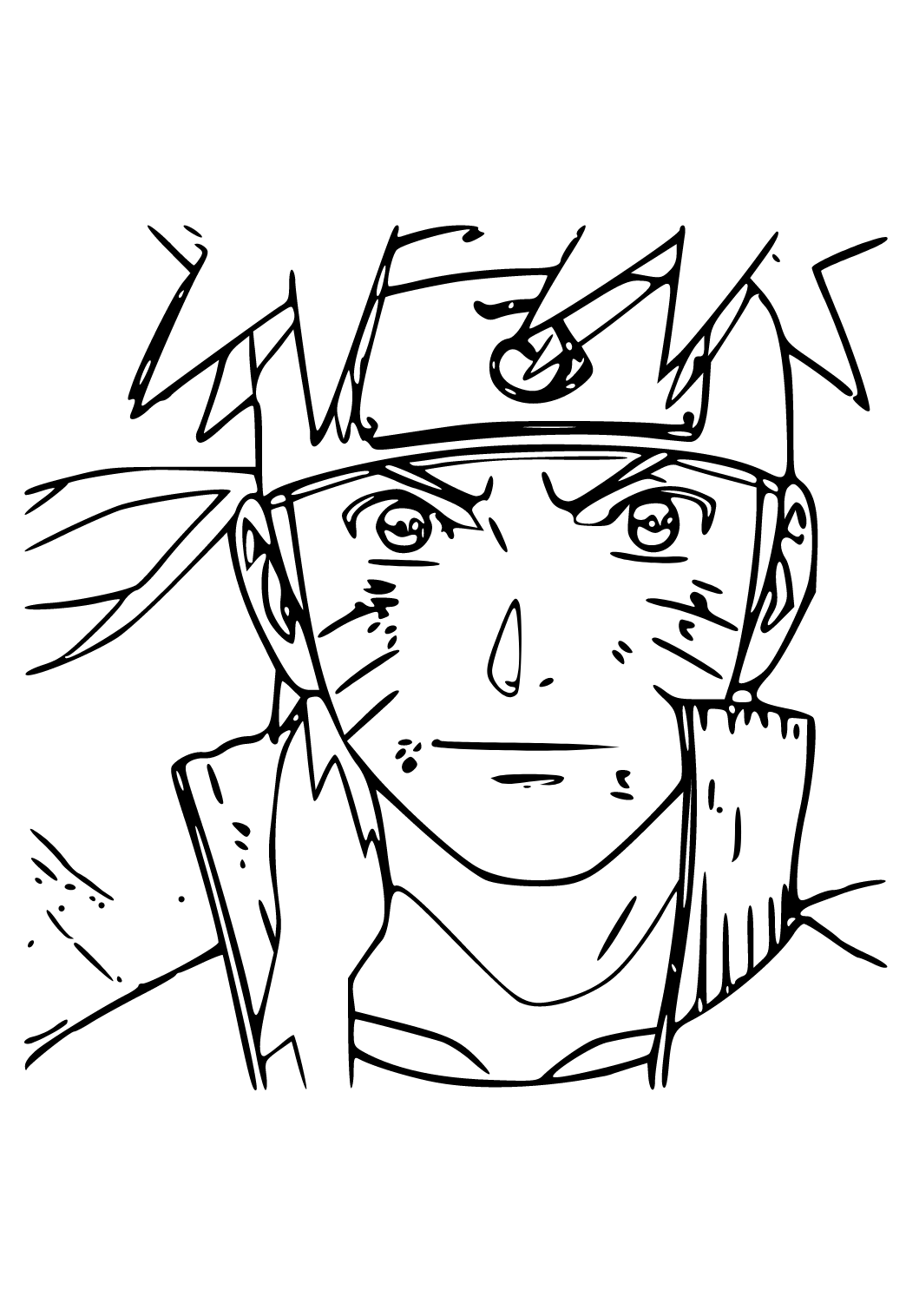 Dibujo para colorear Fortnite Naruto  Naruto skin  Seventh Hokage skin 5
