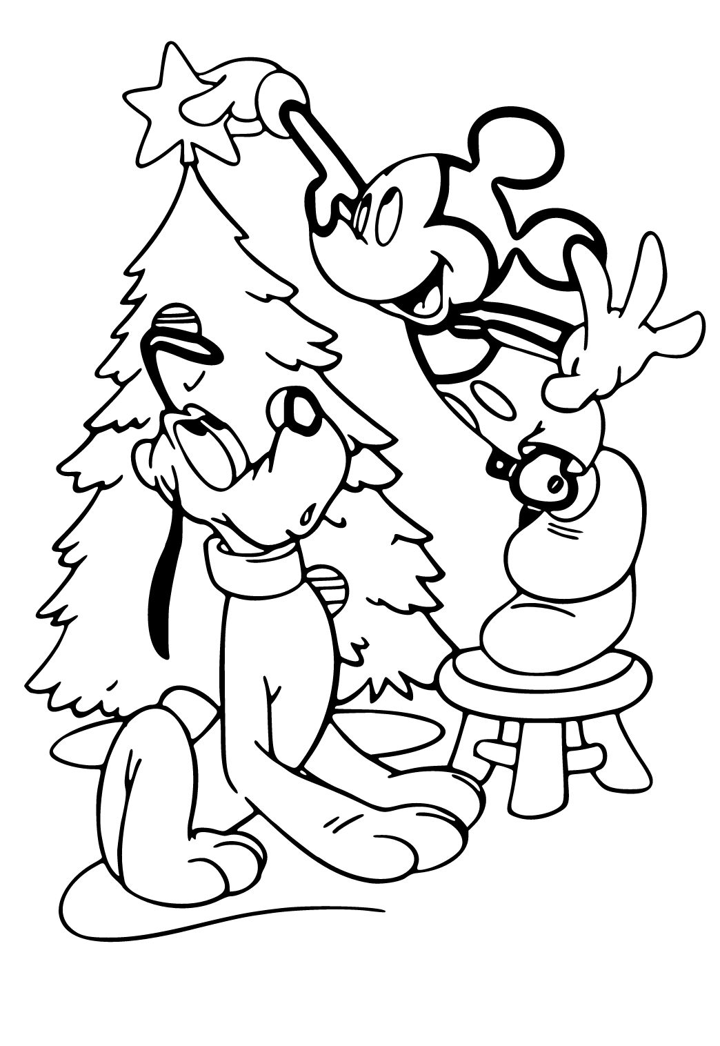 Dibujo e Imagen Navidad Disney para Colorear y Imprimir Gratis para  Adultos, Niñas y Niños 