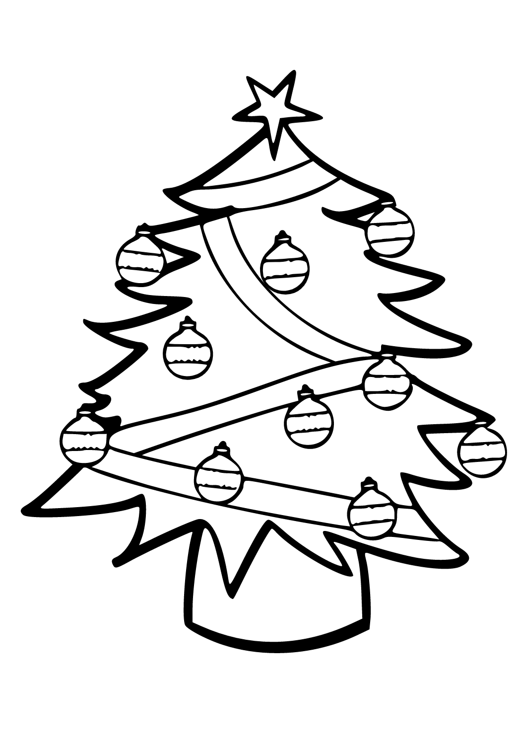 Desenho e Imagem Árvore de Natal Modelo para Colorir e Imprimir Grátis para  Adultos e Crianças (Meninas e Meninos) 