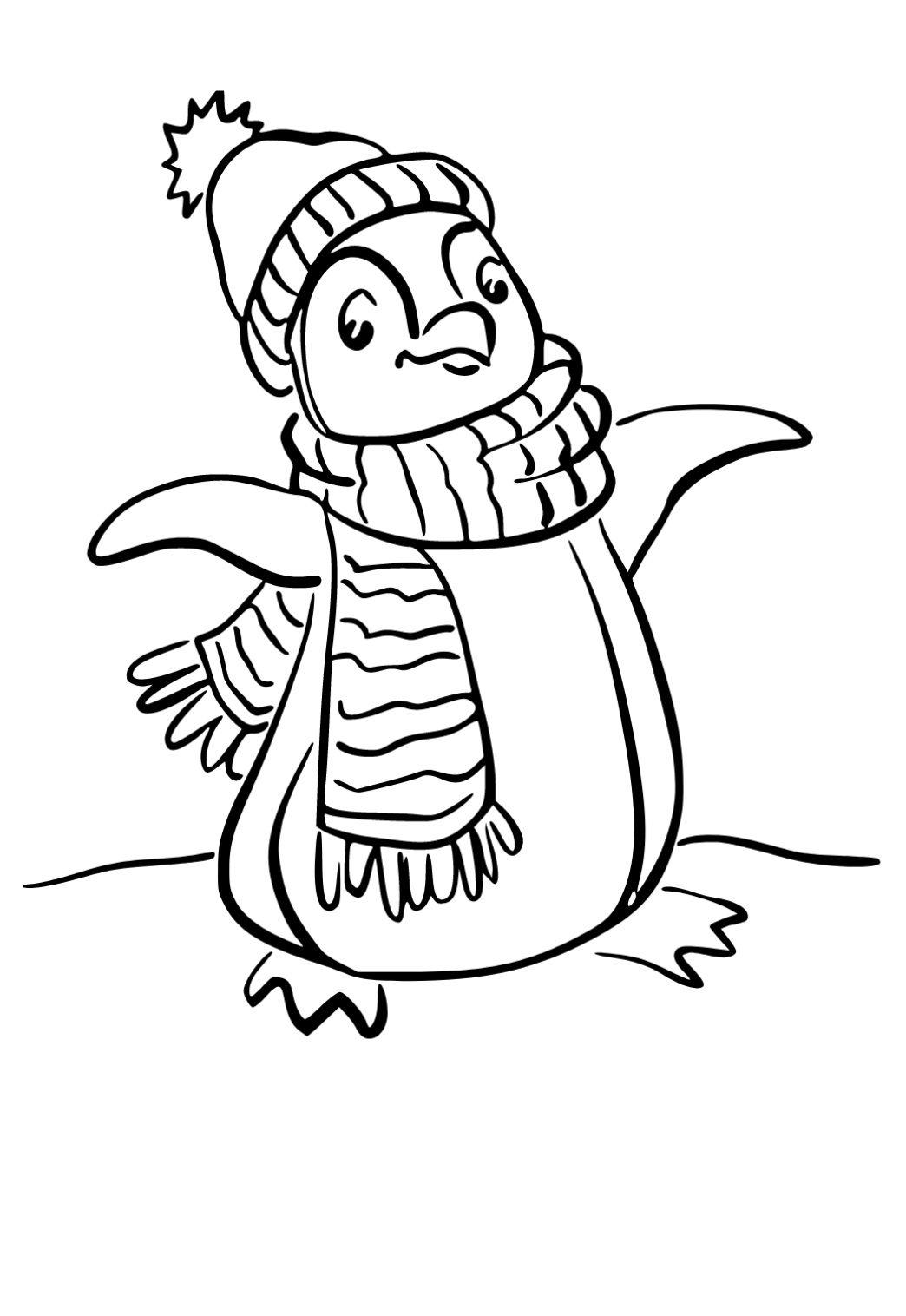 cute penguin coloring pages