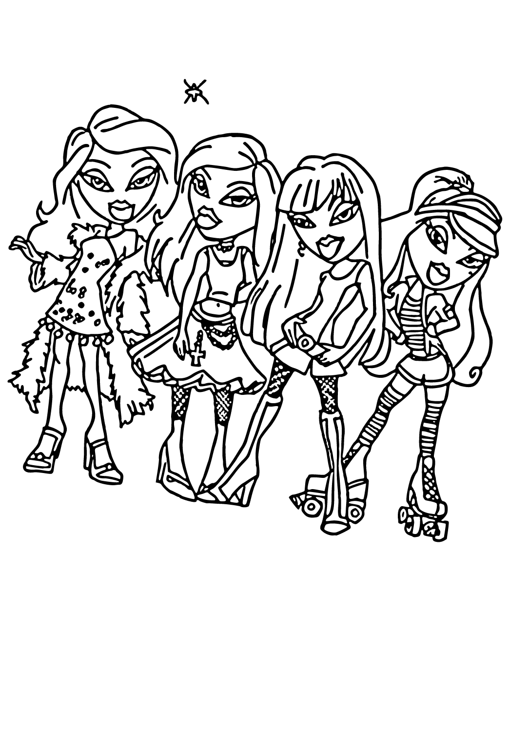 Girl Coloring Pages Bratz Baby