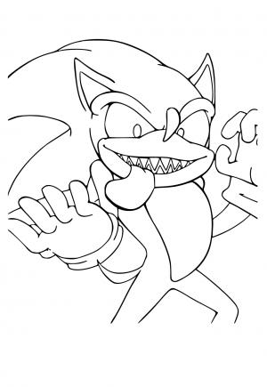 Sonic Exe Nightmare Coloring Pages.  Cartoon coloring pages, Free coloring  pages, Coloring pages
