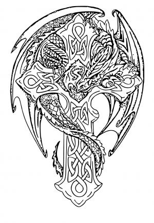 Free Printable Tattoo Coloring Pages Sheets and Pictures for Adults and  Kids Girls and Boys  Babeledcom