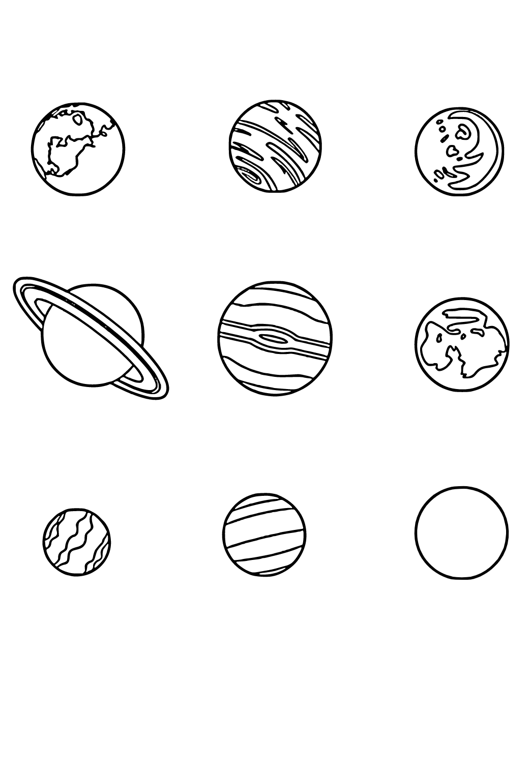 free printable picture solar system