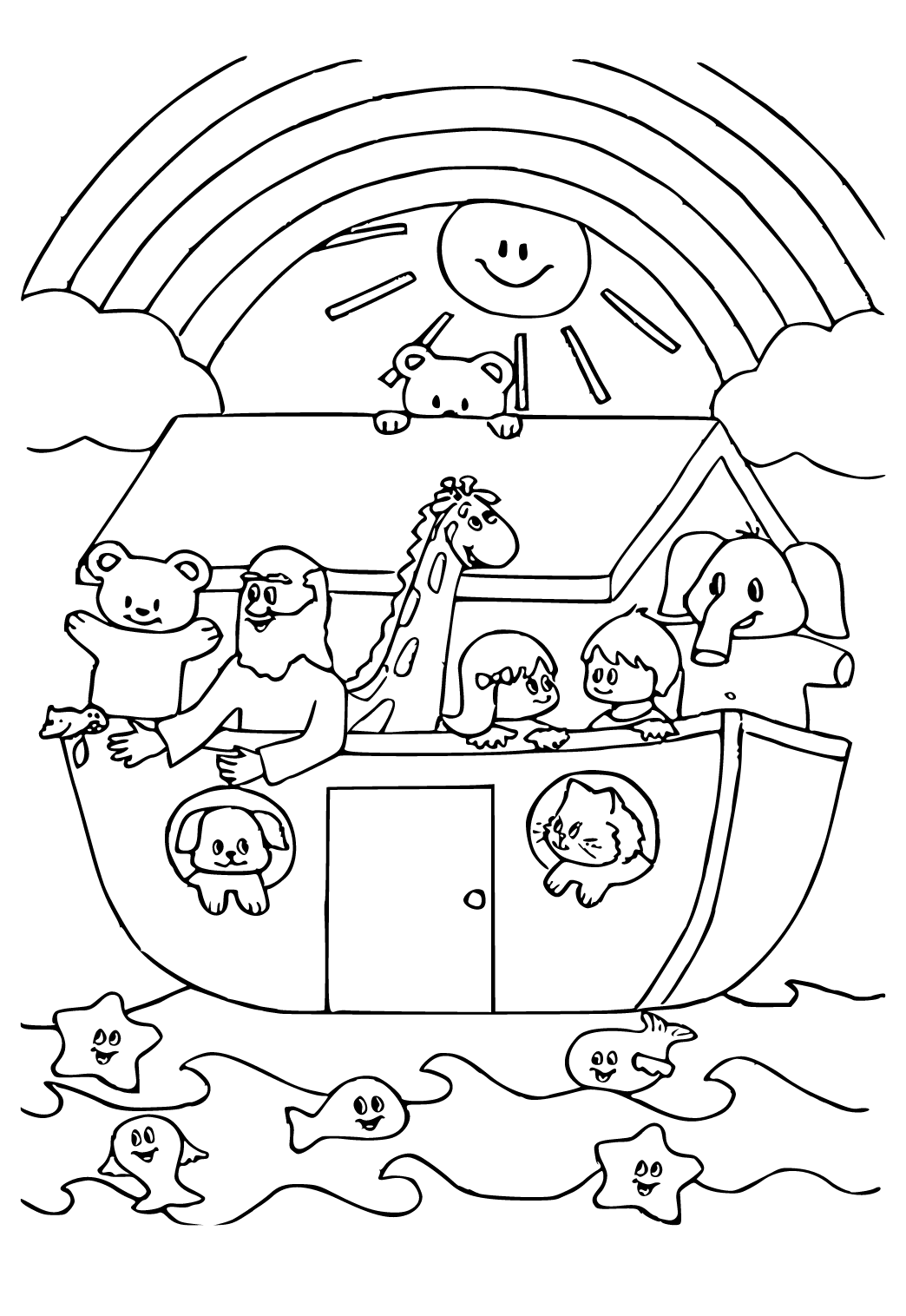 Top 66+ imagen dibujos del arca de noe para colorear - Viaterra.mx