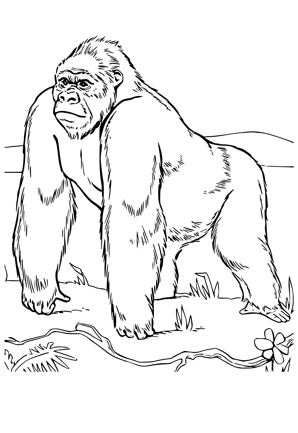 good night gorilla coloring pages
