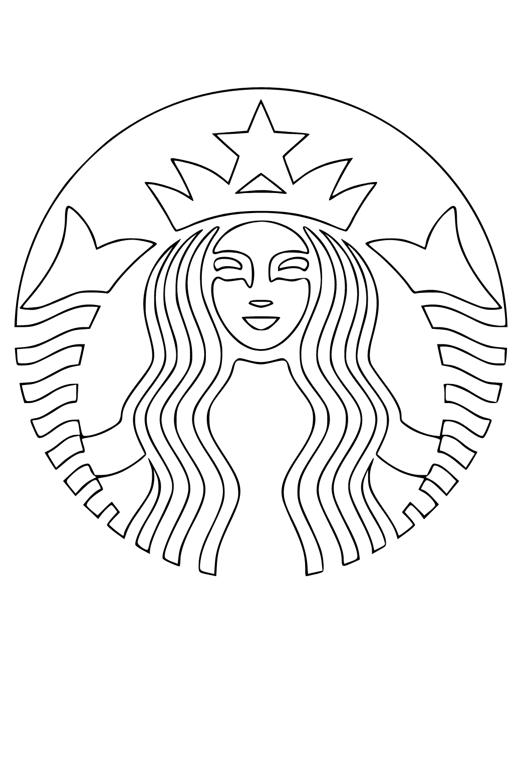 Starbucks Logo Coloring Page