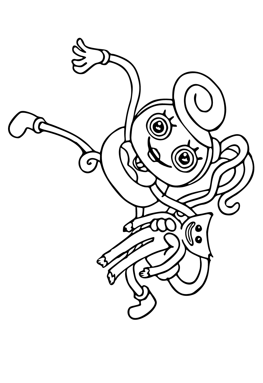 Free Printable Mommy Long Legs Coloring Pages, Sheets and Pictures