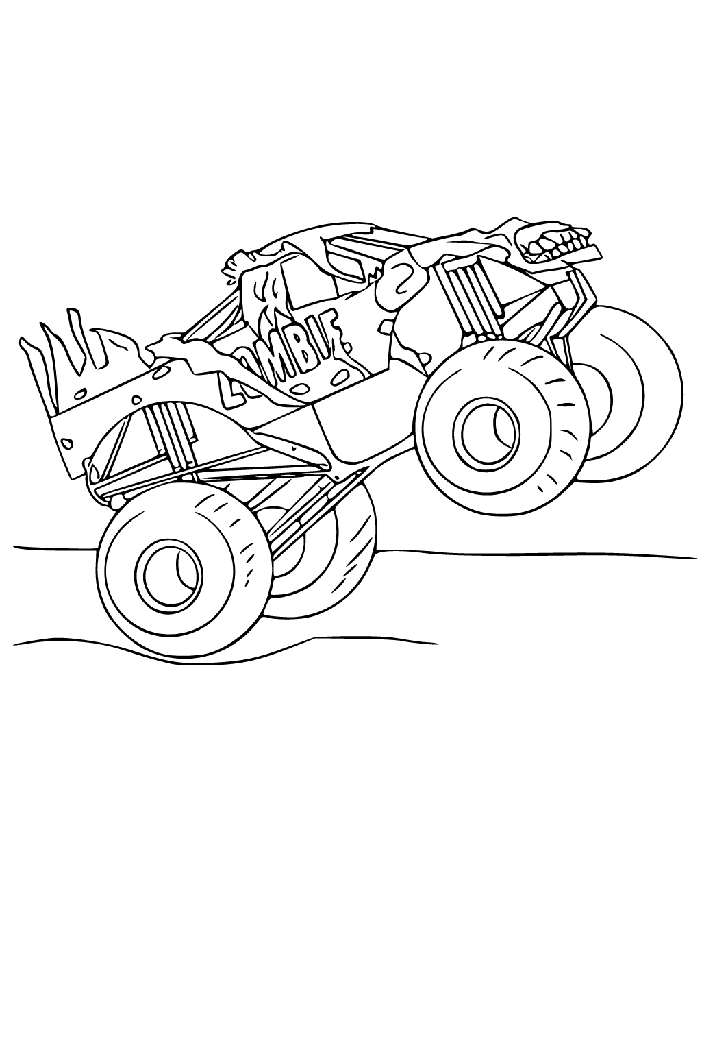 Carros monstros para colorir!  Carro monstro, Monster truck, Carros para  colorir