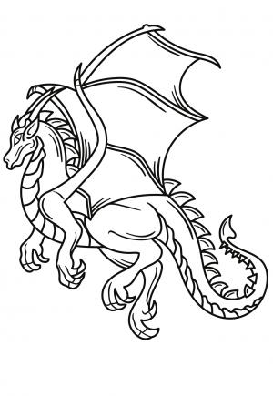  Dibujos e Imagenes Dragon para Colorear y Imprimir Gratis para Adultos, Niñas y Niños