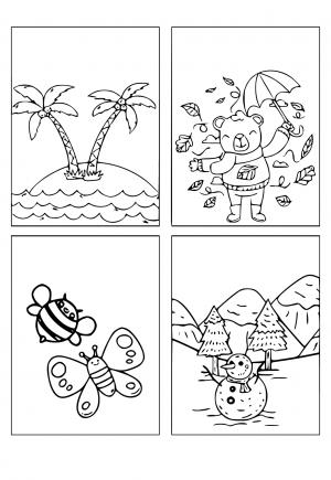 coloring pages seasons