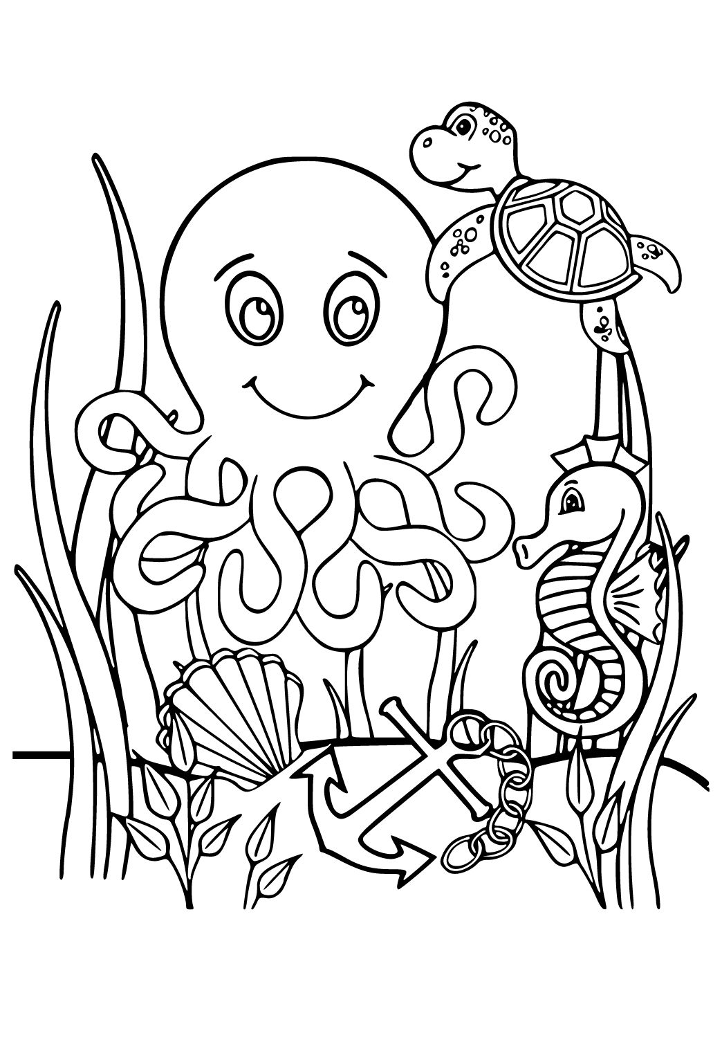 Làm thế nào để vẽ một con bạch tuộc dễ thương Động vật đại dương vẽ cho  trẻ em