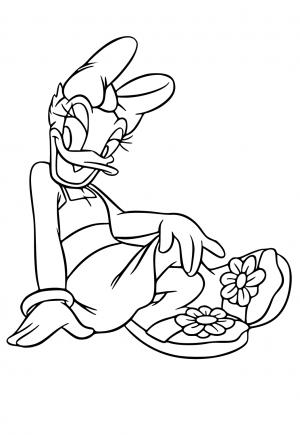disney coloring pages daisy duck