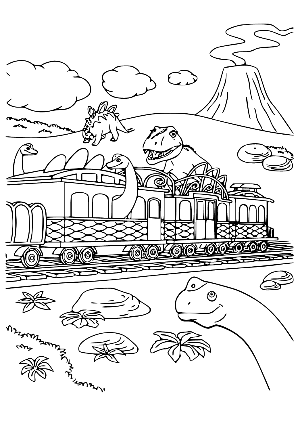 Dinosaurie Tåg
