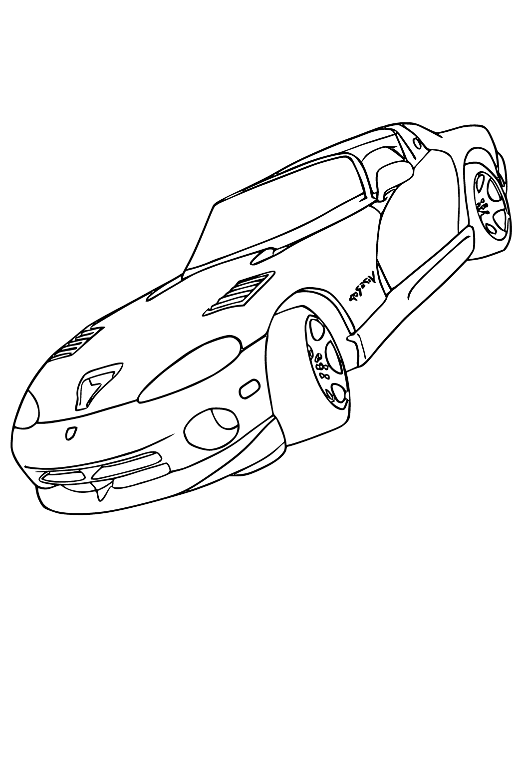 Dodge Viper Coloring Pages