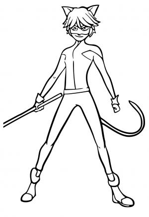 Free Printable Cat Noir Coloring Pages, Sheets and Pictures for Adults and  Kids (Girls and Boys) 