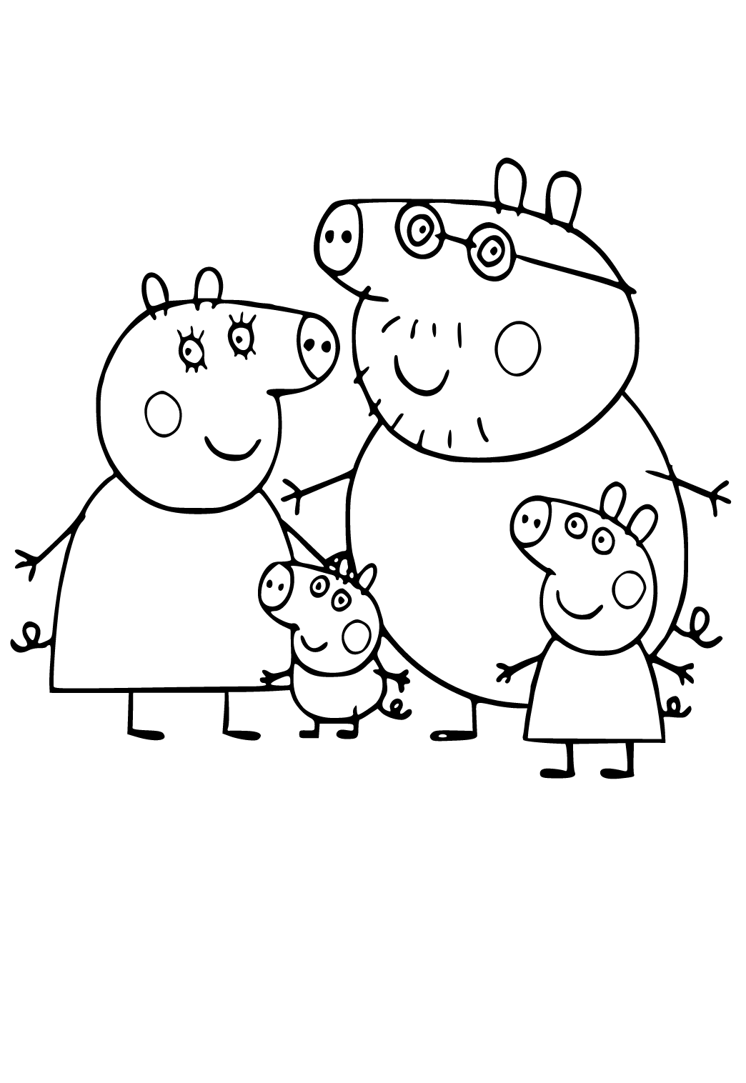 peppa pig coloring for kids on Pinterest