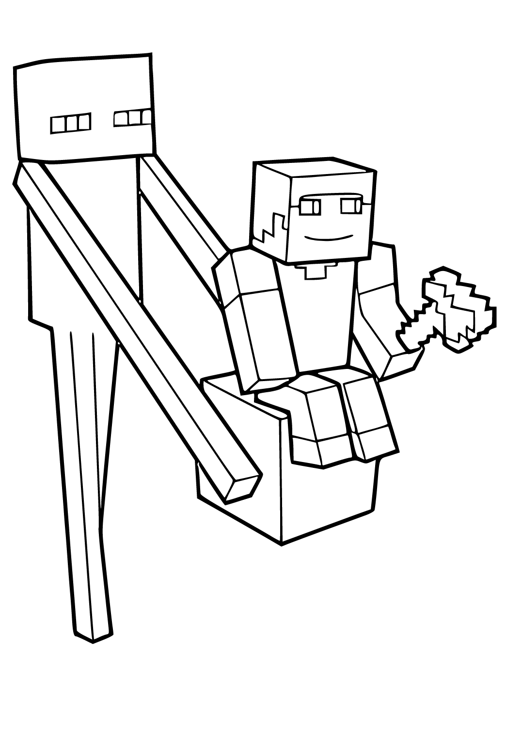 Desenho de Minecraft Lula para colorir  Desenhos para colorir e imprimir  gratis