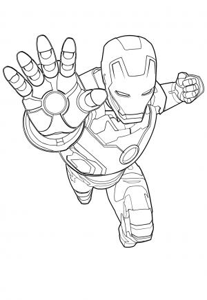  Dibujos e Imagenes Iron Man para Colorear y Imprimir Gratis para Adultos, Niñas y Niños