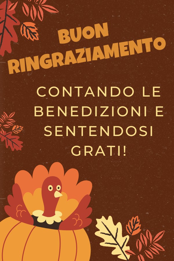 Giorno del Ringraziamento: Benedetto
