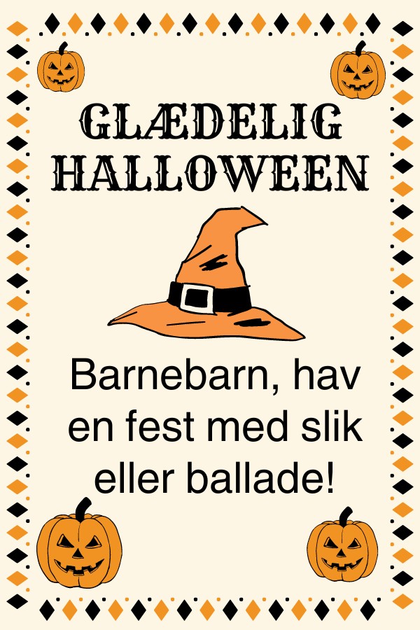 Halloween: For Barnebarn