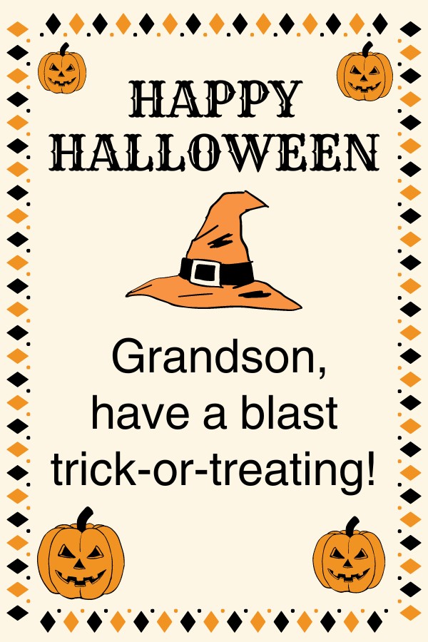 Halloween: For Grandson