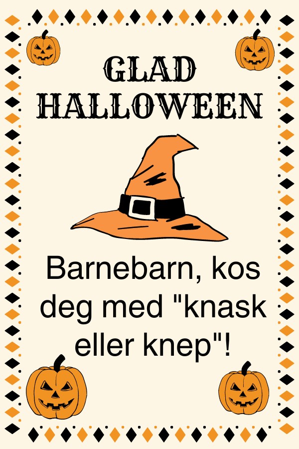 Halloween: For Barnebarn