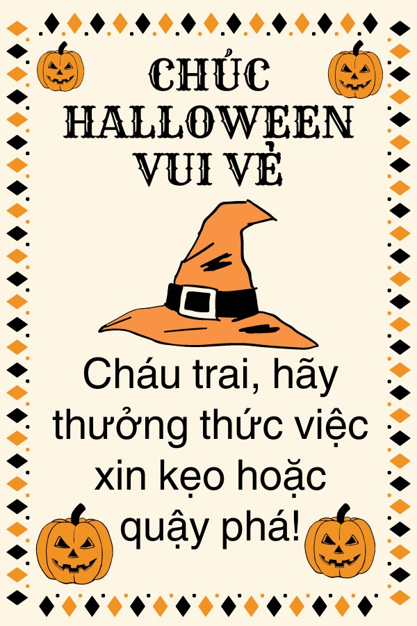 Halloween: Cho Cháu Trai