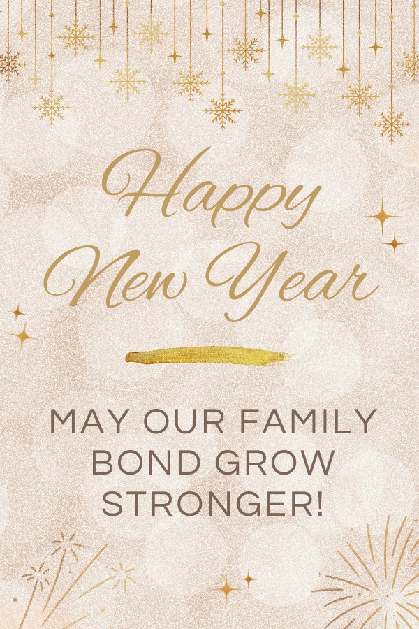Happy New Year: For Family
