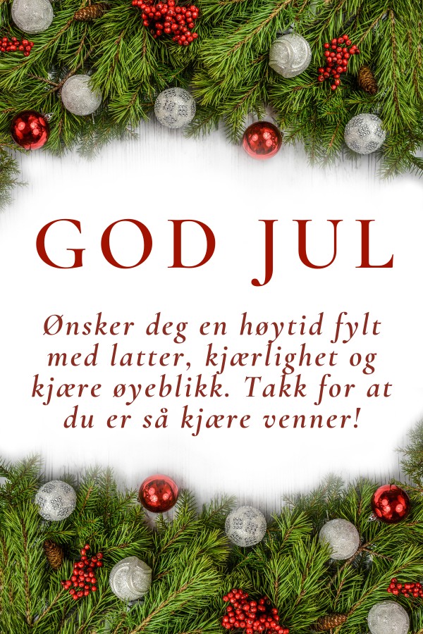 God Jul: For Venner