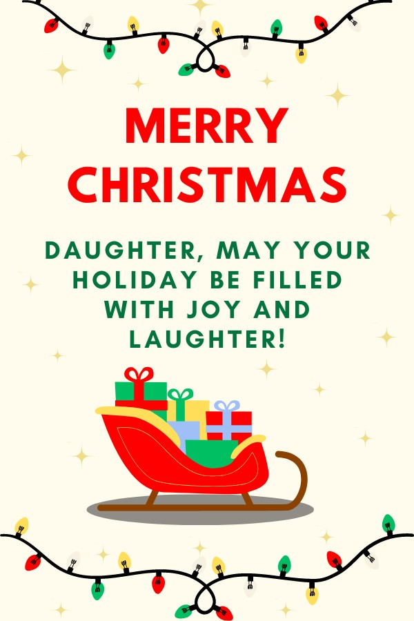 Merry Christmas: For Daughter