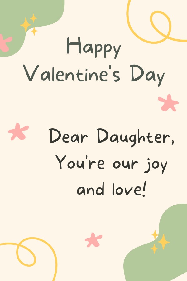 Valentine's Day: For Daughter